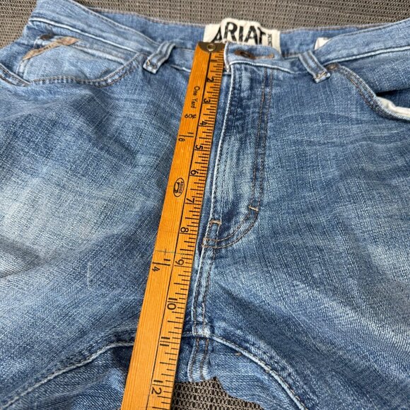 Ariat Mens 34X32 Blue Straight-Leg Denim Jeans Stretch Cotton Casual Wear (need - Picture 5 of 11